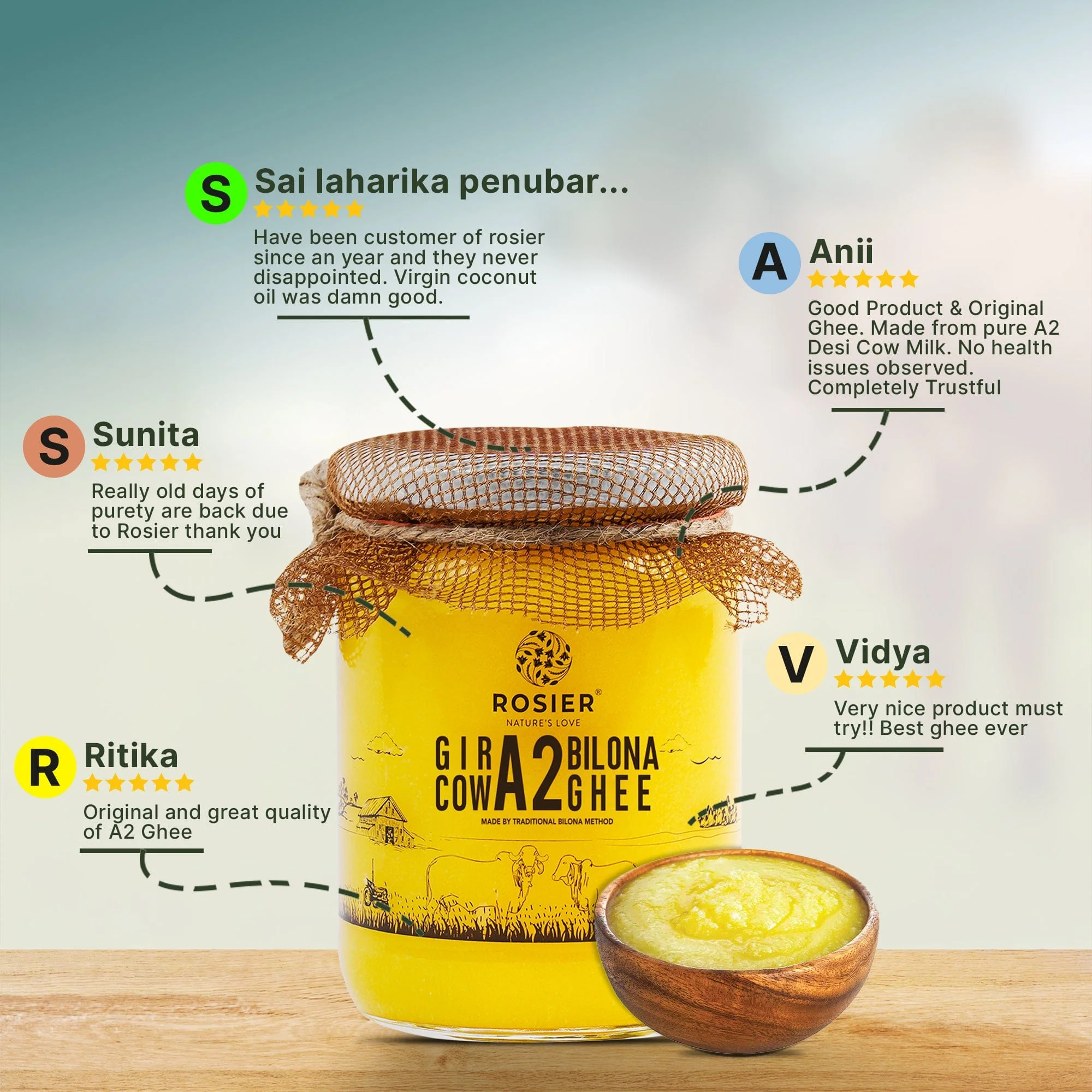 Gir Cow A2 ghee - Made From Curd (Pack of 2) - Image 6