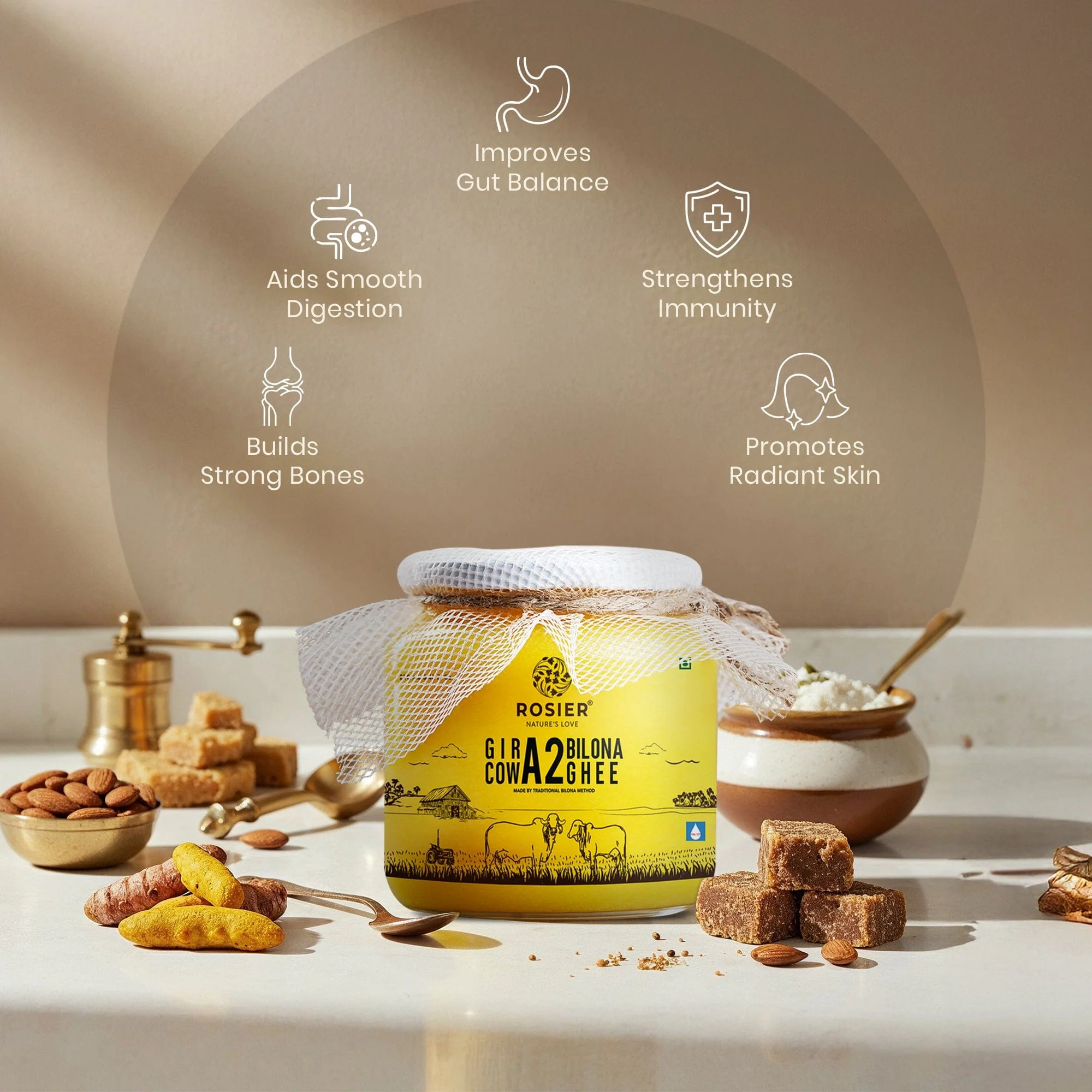 Gir Cow A2 ghee - Made From Curd - Image 5