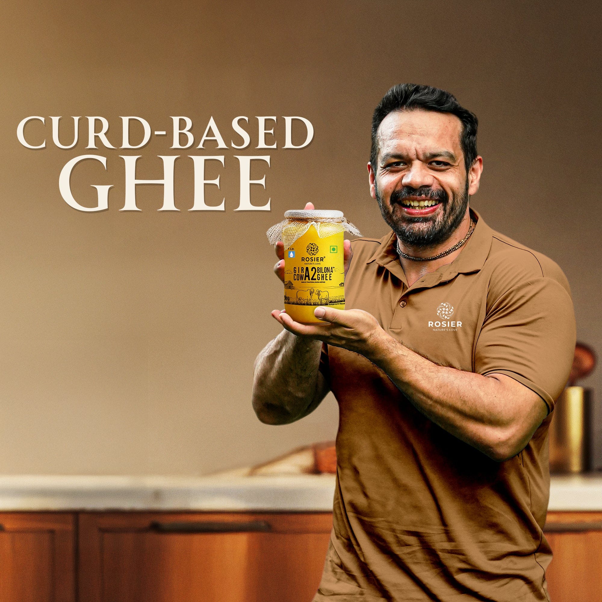 Gir Cow A2 ghee - Made From Curd (5 Ltr - Glass) - Image 3