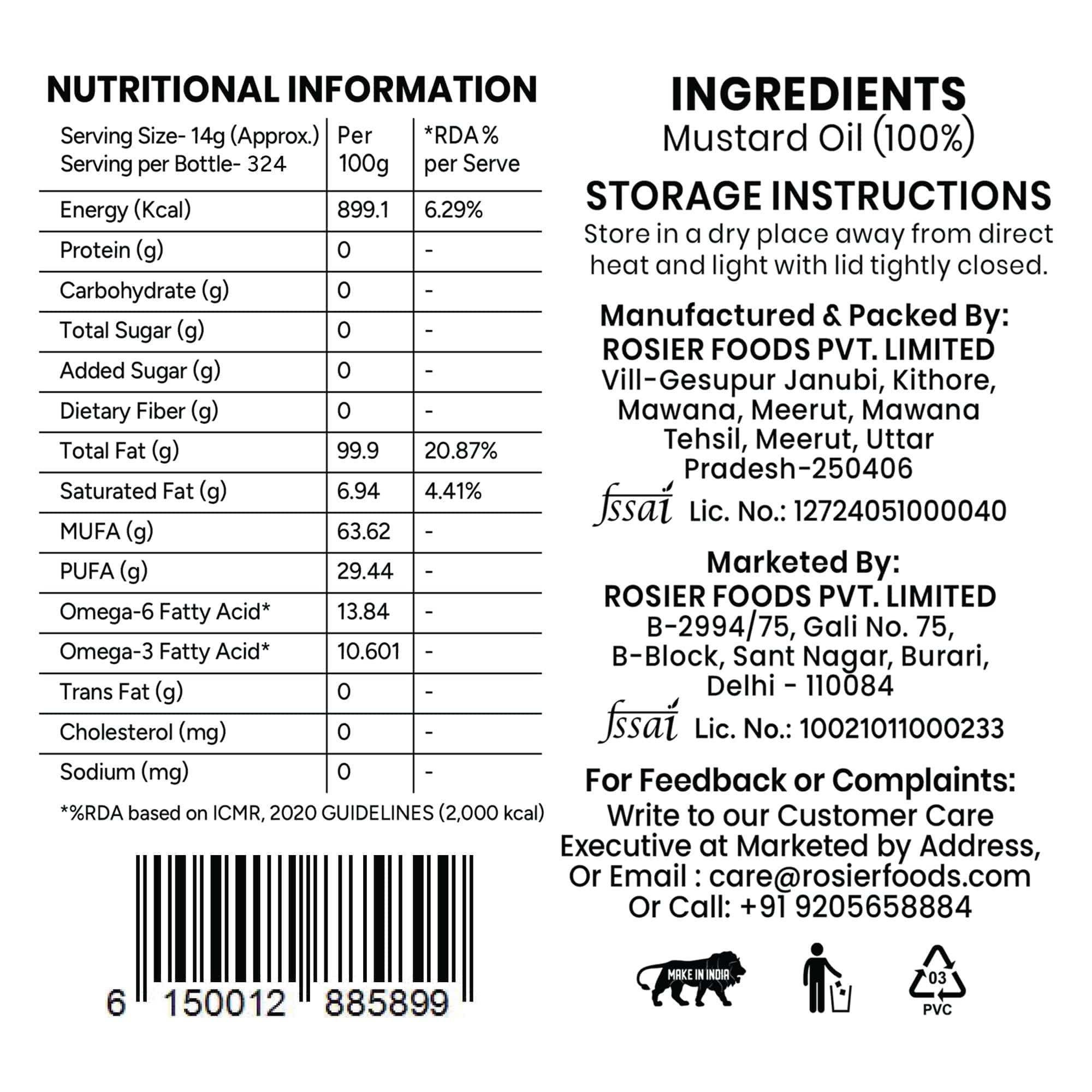 Stone Pressed Black Mustard Oil With Oil Kit (5 Ltr) - Image 10
