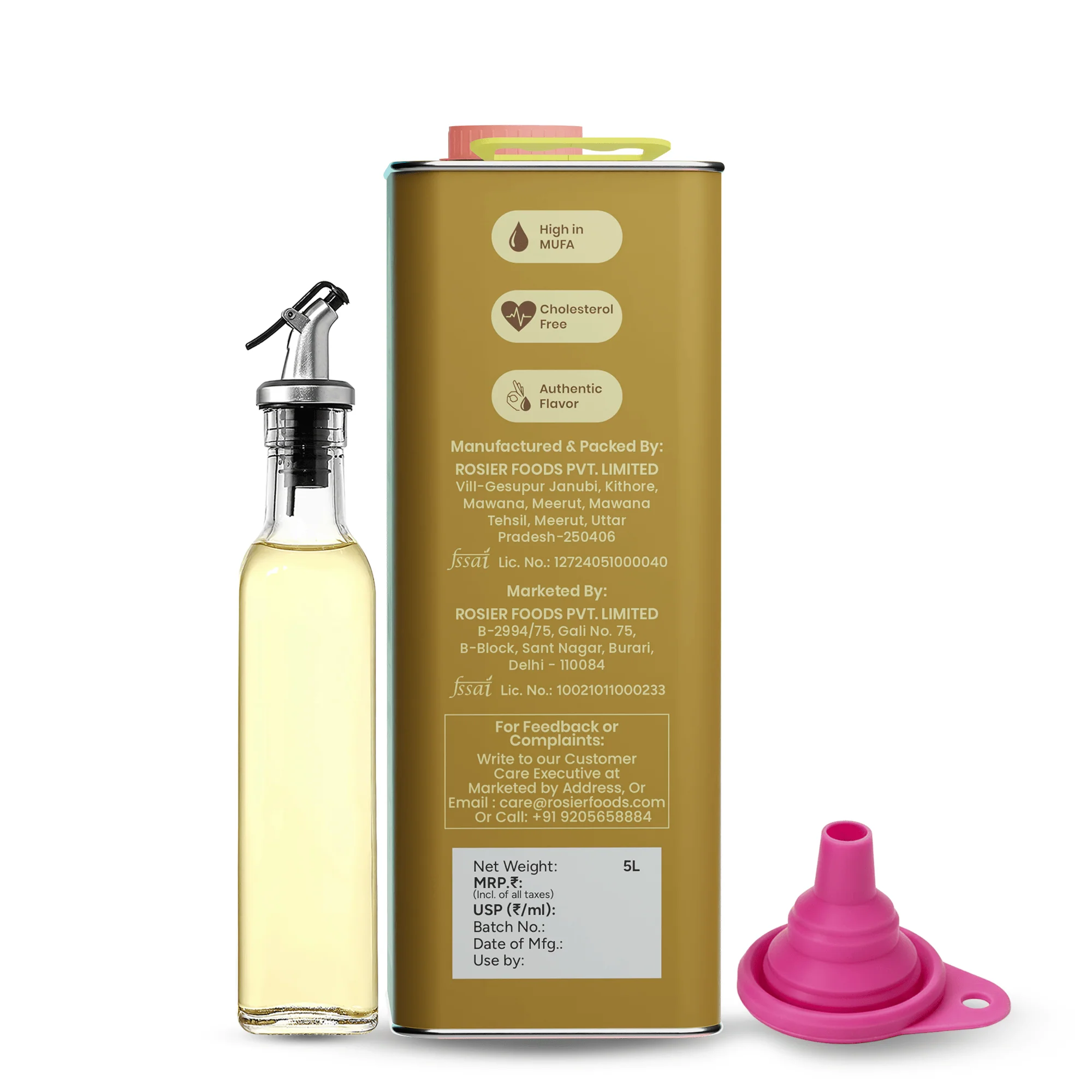 Stone Pressed Yellow Mustard Oil With Oil Kit (5 Ltr) - Image 3