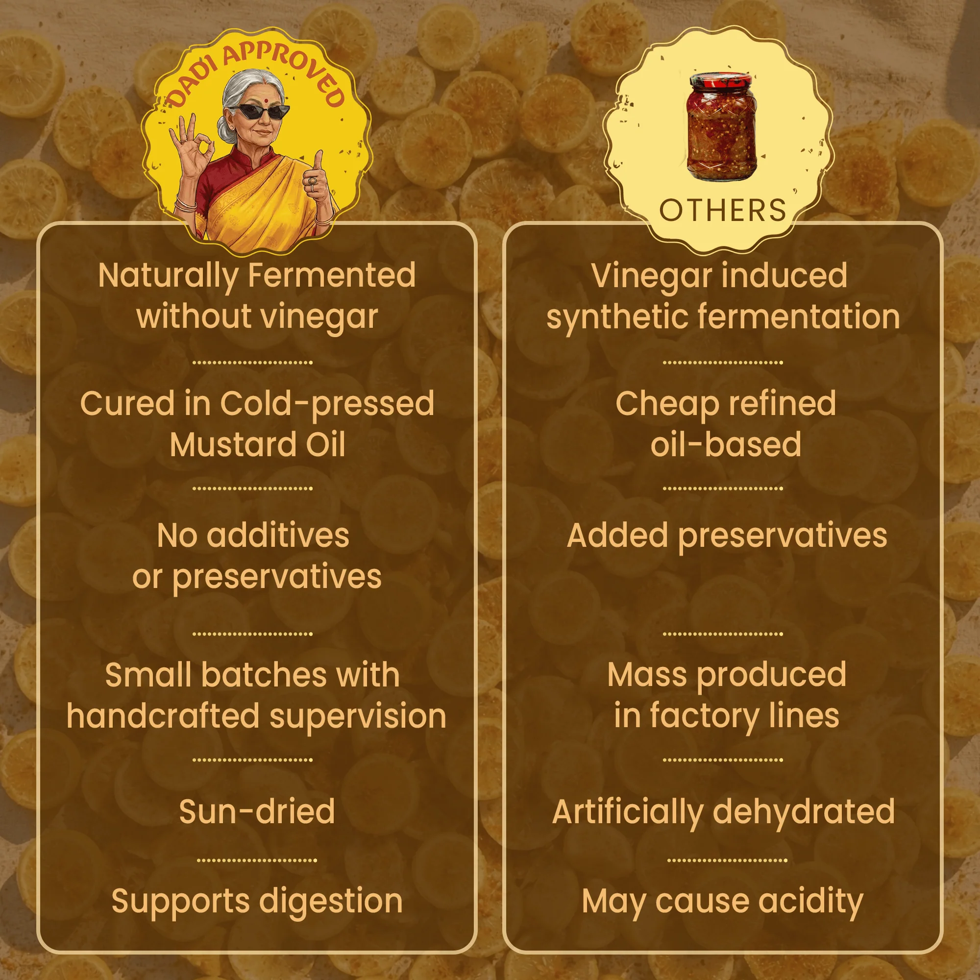 Sweet Lemon Pickle - Natural Sun Dried - Image 6