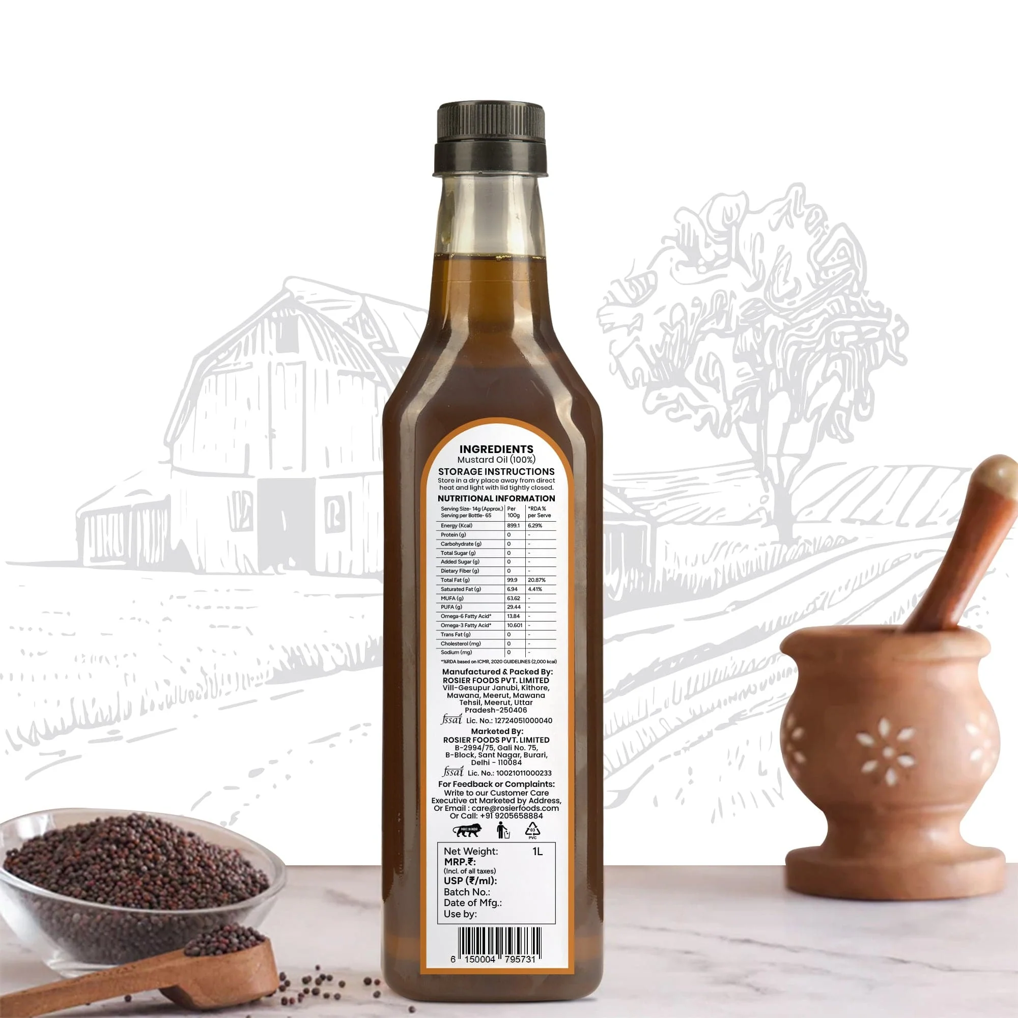 Stone Pressed Black Mustard Oil - Image 4