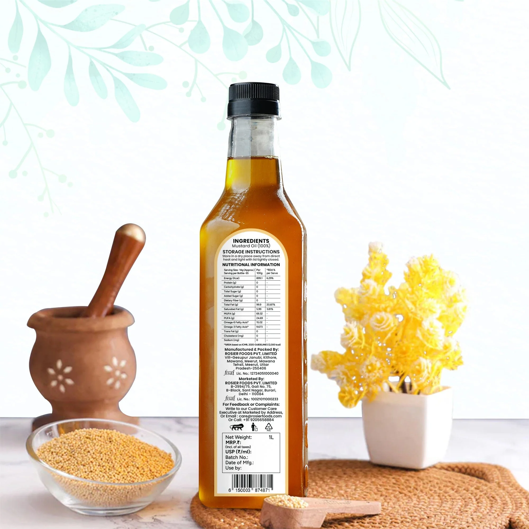 Stone Pressed Yellow Mustard Oil - Image 4